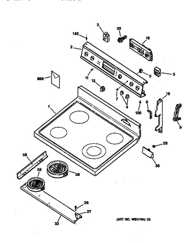 Control panel & cooktop
