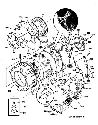 Tub & motor