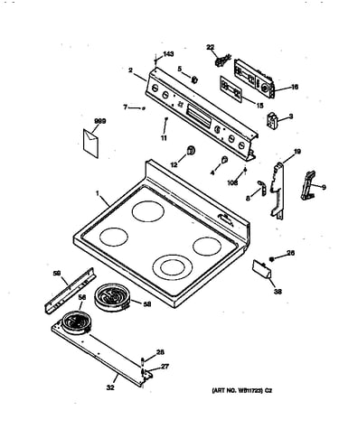 Control panel & cooktop