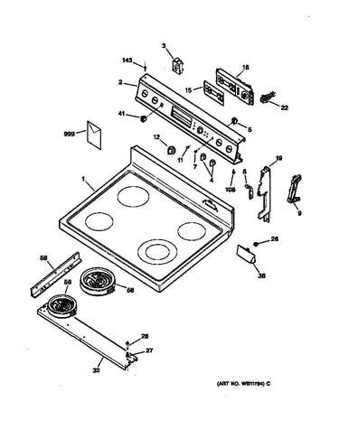 Control panel & cooktop