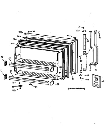 Freezer door