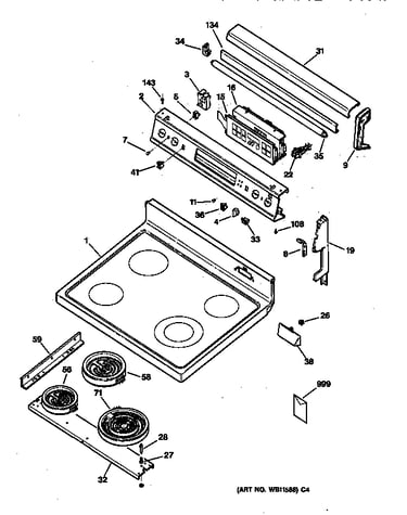 Control panel & cooktop