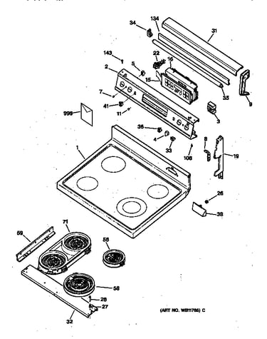 Control panel & cooktop
