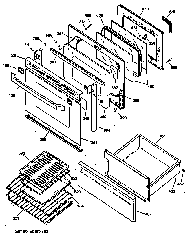 Door & drawer parts