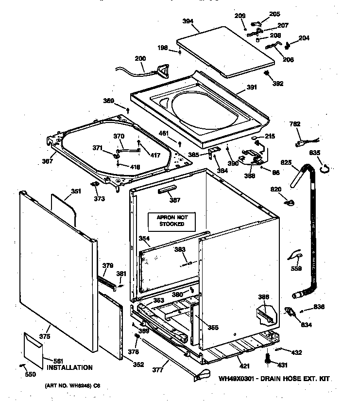 Cabinet, cover & front panel
