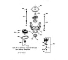 GE WISR309CT6WW suspension, pump & drive components diagram