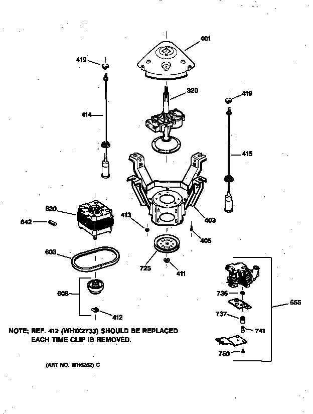 Suspension, pump & drive components