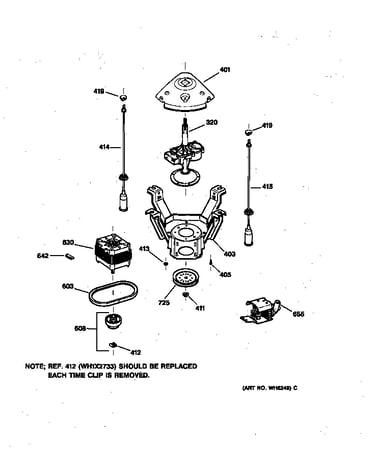 Suspension, pump & drive components
