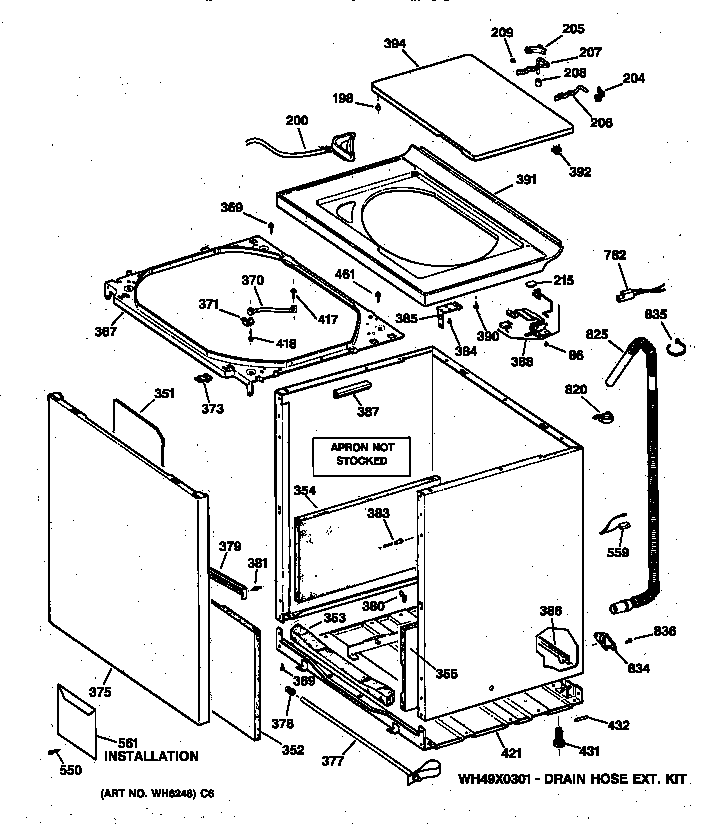 Cabinet, cover & front panel