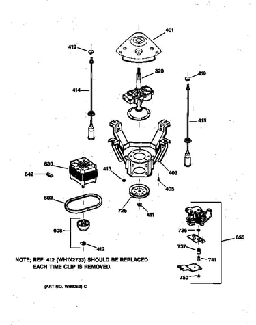 Suspension, pump & drive components