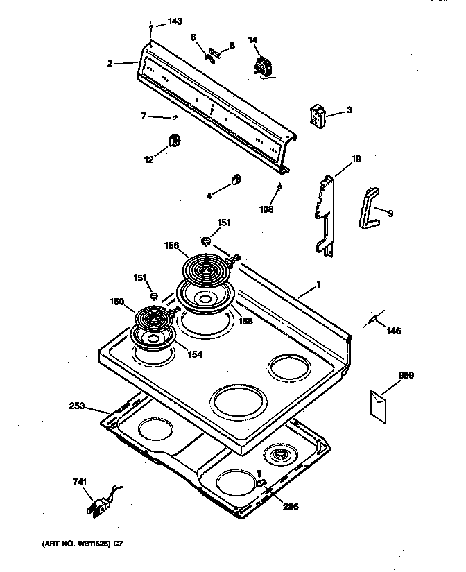 Control panel & cooktop