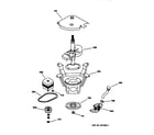 Hotpoint VLLR1020T0WO motor-pump & drive parts diagram