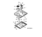 Hotpoint RB756GT4WW cooktop diagram