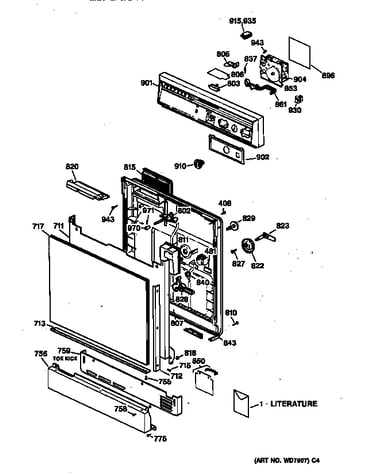 Escutcheon & door assembly