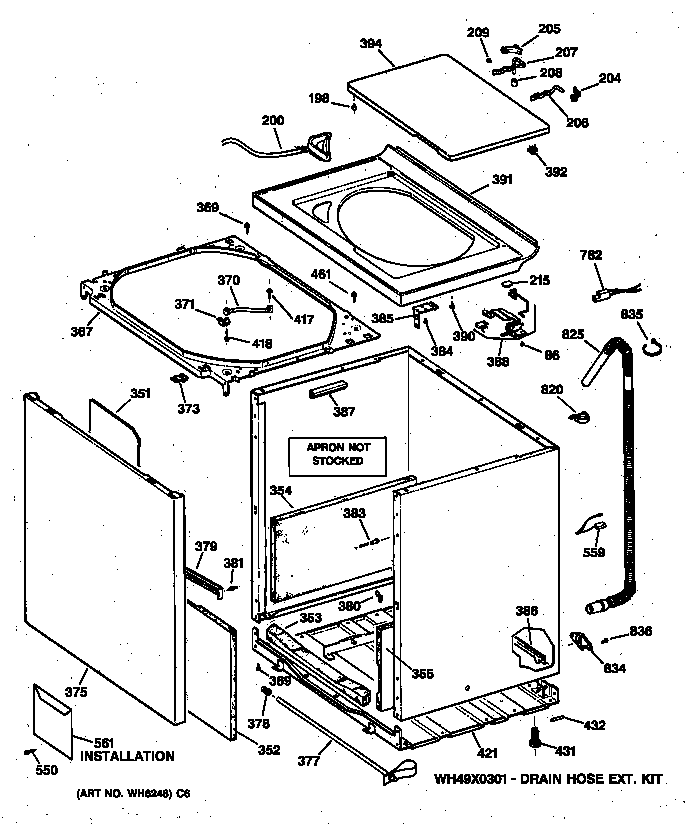 Cabinet, cover & front panel