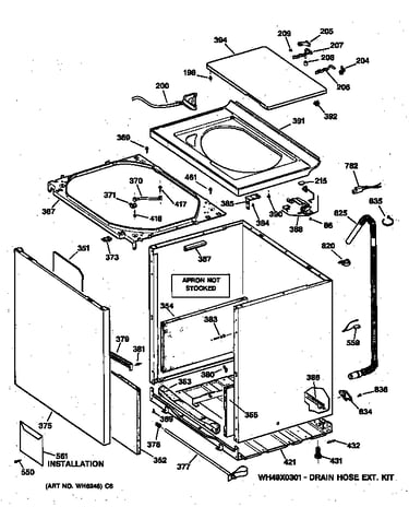 Cabinet, cover & front panel