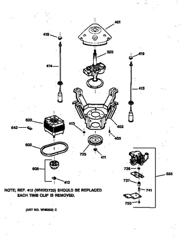 Suspension, pump & drive components