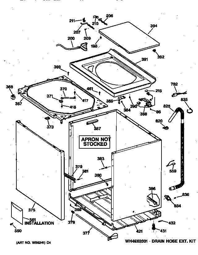 Cabinet, cover & front panel