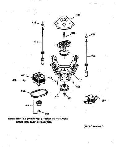 Suspension, pump & drive components