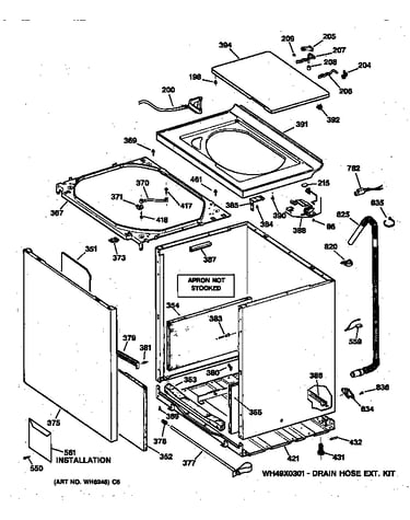 Cabinet, cover & front panel