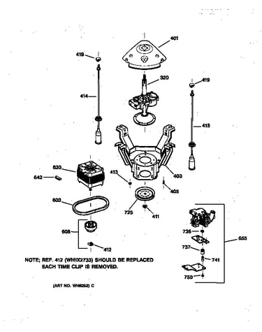 Suspension, pump & drive components