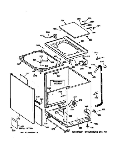 Cabinet, cover & front panel