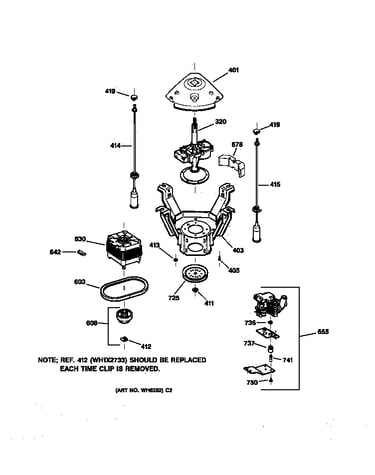 Suspension, pump & drive components