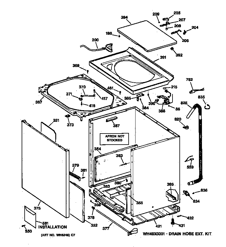 Cabinet, cover & front panel