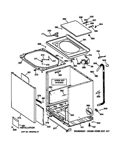 Cabinet, cover & front panel