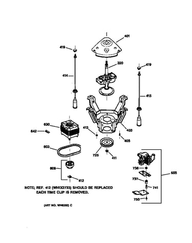 Suspension, pump & drive components