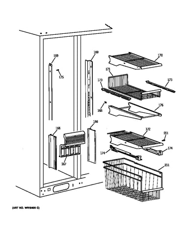 Freezer shelves