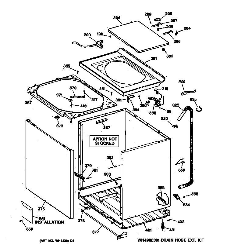 Cabinet, cover & front panel