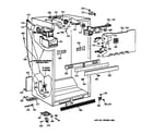 GE TBX18DAXXRAA cabinet parts diagram