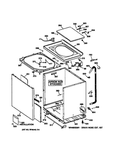 Cabinet, cover & front panel