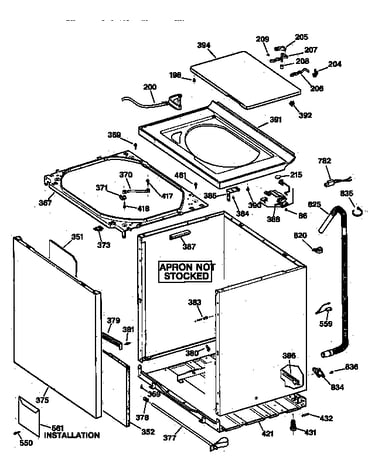 Cabinet, cover & front panel