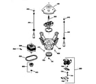 GE WPXQ3090T8AA suspension, pump & drive components diagram