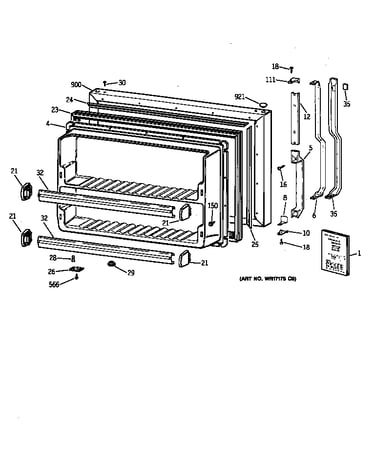 Freezer door