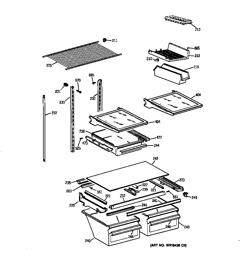 Shelf parts