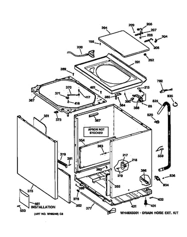 Cabinet, cover & front panel
