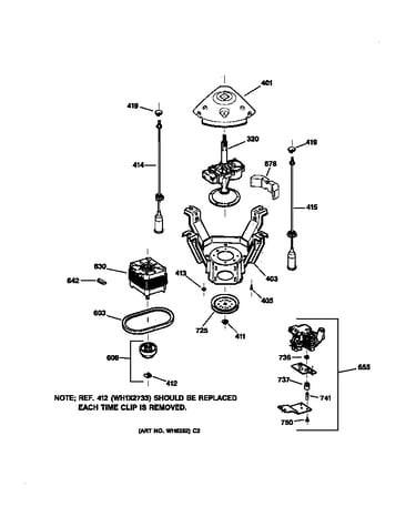 Suspension, pump & drive components