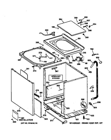 Cabinet, cover & front panel