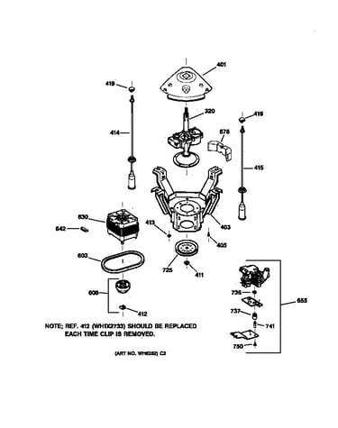 Suspension, pump & drive components