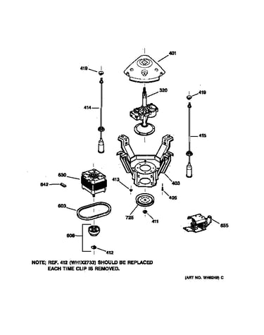 Suspension, pump & drive components