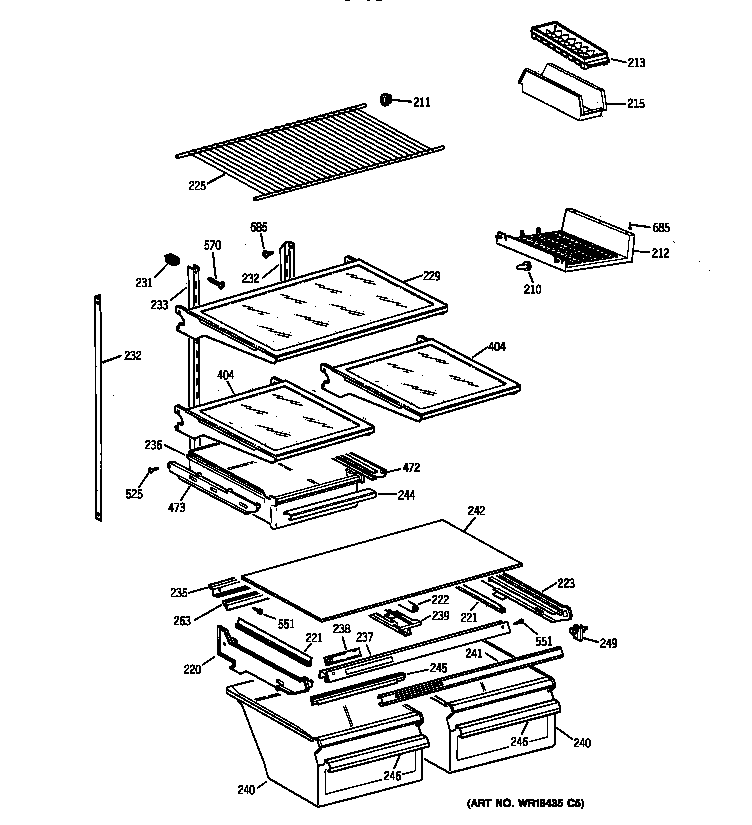 Shelf parts