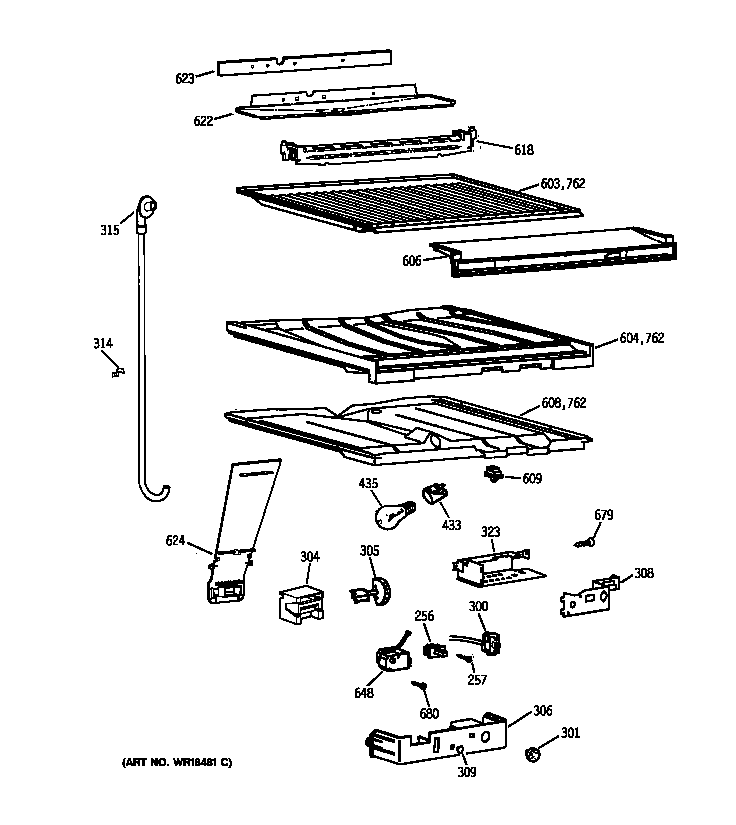 Compartment separator parts