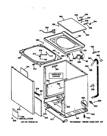 Cabinet, cover & front panel