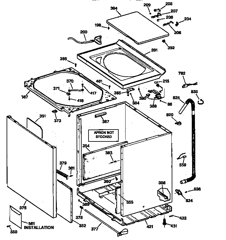 Cabinet, cover & front panel