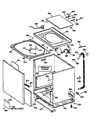 Cabinet, cover & front panel
