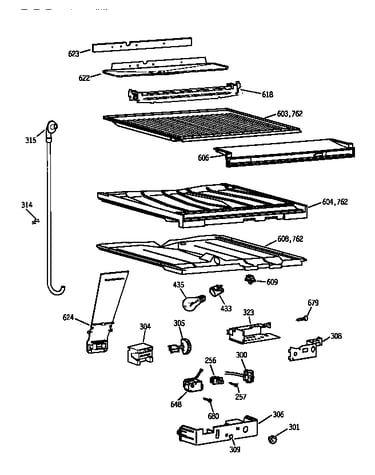 Compartment separator parts