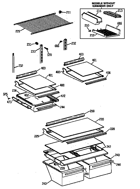 Shelf parts